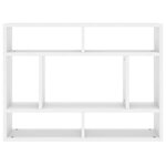 vidaXL Étagère murale Blanc 75x16x55 cm Bois d’ingénierie