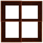vidaXL Cache-pot de jardin Rouillé 100 x 100 x 48 cm Acier patiné
