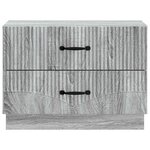 vidaXL Cabinet de chevet avec tiroir Sonoma gris 62 x 34 5 x 44 5 cm