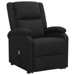vidaXL Fauteuil Noir Tissu