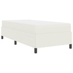 vidaXL Cadre de lit Crème 80 x 200 cm Tissu en velours côtelé