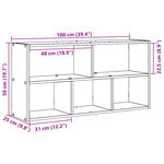 vidaXL Étagère murale blanc 100x25x50 cm bois d'ingénierie