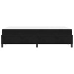 vidaXL Cadre de lit avec matelas Noir et Blanc 120 x 190 cm Velours