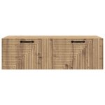 vidaXL Meuble TV mural 98 x 41 x 30 cm Chêne artisanal