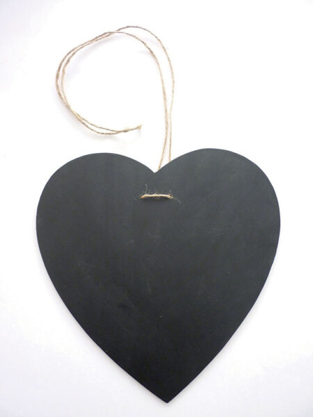 Ardoise Coeur à Suspendre 23 cm