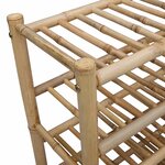 vidaXL Rack à chaussures 68 x 28 x 96 cm Bambou Naturel