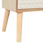 Vidaxl meuble tv avec 6 tiroirs 130 x 30 x 40 cm bois de pin massif