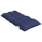 vidaXL Coussins de chaise à dossier bas lot de 6 bleu marine