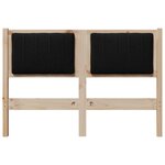 vidaXL Tête de lit capitonnée Marron 120 cm Pin massif