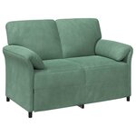 vidaXL Sofa 2 places Vert Mer 138 x 83 x 95 cm Velours