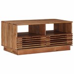 vidaXL Table basse faite main Brun Teck 85 x 45 5 x 40 cm