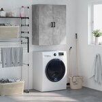 vidaXL Armoire murale gris béton 69 5x34x90 cm