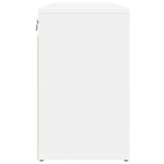 vidaXL Meuble à chaussures Blanc 77.5 x 30 x 51 cm Bois d'ingénierie