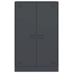 vidaXL Buffet anthracite 67x39x107 cm acier