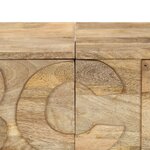 vidaXL Meuble alphabétique avec 6 tiroirs 120x35x79 cm Manguier massif