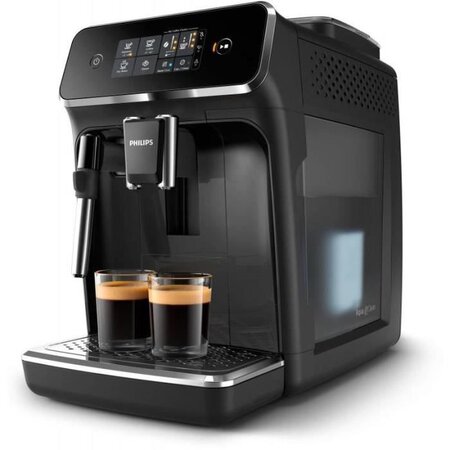 Philips ep2224/40 machine expresso à café grains avec broyeur -12 positions-3 températures-réservoir d'eau 1 8l- bac à grains 275g