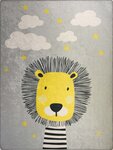 Tapis pour chambre Enfant 120 x 160 cm - Gris