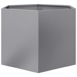 vidaXL Jardinière hexagone 69x60x45 cm acier galvanisé