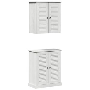 vidaXL Ensemble de mobilier de salle de bain 2 Pièces 67 5 x 34 x 80 cm