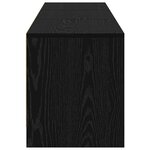 vidaXL Armoire TV avec LEDs avec tiroir Chêne noir 162 x 34 x 40 cm