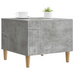 vidaXL Table basse Gris béton 49 x 50 x 40 cm Bois d'ingénierie