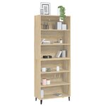 vidaXL Buffet haut Chêne sonoma Bois d'ingénierie