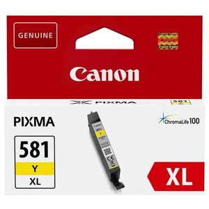 Canon cartouche d'encre a haut rendement cli-581y xl - jaune
