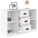 vidaXL Buffet blanc 104 5x35 5x67 5 cm bois d'ingénierie
