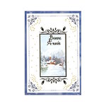 Carte De Voeux - Bonne Année Village Enneigé Visuel Aléatoire*