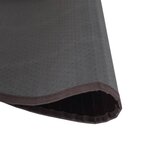 vidaXL Tapis rond marron foncé 80 cm bambou