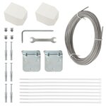 vidaXL Écran de balcon Blanc 120x240 cm Tissu Oxford
