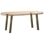 vidaXL Pieds de table basse 4 pièces Acier naturel 42 cm Acier