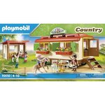 Playmobil - 70510 - box de poneys et roulotte