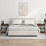 vidaXL Cabinet de chevet 2 Pièces Chêne marron Bois d'ingénierie