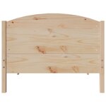 vidaXL Cadre de lit sans matelas 100x200 cm bois massif de pin