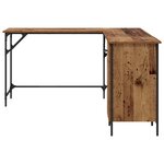 vidaXL Bureau Bois Ancien 141 x 141 x 75 cm Bois d'ingénierie