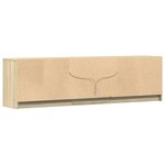 vidaXL Meuble TV avec LED chêne sonoma 180x34x50 cm bois d'ingénierie