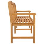vidaXL Banc en Bois Sculpté en Rose 180 5 x 60 x 96 cm Naturel