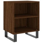 vidaXL Tables de chevet 2Pièces chêne marron 40x30x50cm bois d'ingénierie