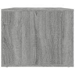 vidaXL Table basse Sonoma gris 80x50x40 cm Bois d'ingénierie