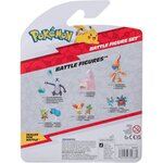 Jazwares PKW3597 - Figurines Pokémon de bataille Pikachu  Machollo et Alola-Sleimok