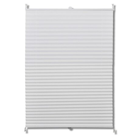 vidaXL Store plissé 90x125 cm Blanc