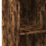vidaXL Buffet chêne fumé 30x41x124 cm bois d'ingénierie
