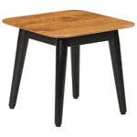 vidaXL Table basse 45x45x40 cm bois de manguier solide et fer