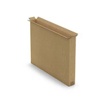 Caisse carton télescopique pour produit plat brune double cannelure 80x9x100 cm (lot de 10)