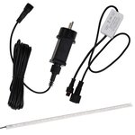 vidaXL Lame de cascade de piscine avec LED acier inoxydable 110 cm