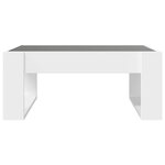 vidaXL Table basse avec LED infini blanc 70x53x30 cm