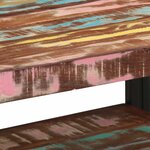 vidaXL Table basse multicolore 70x50x38 cm bois de récupération massif