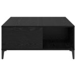 vidaXL Table basse Chêne noir 80 x 80 x 36 5 cm Bois d'ingénierie