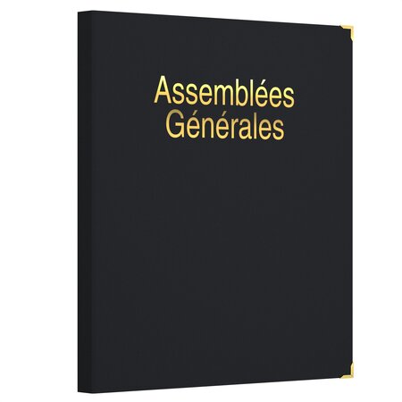 Classeur Registre Assemblées Générales avec Recharge 100 feuillets foliotés Editions Uttscheid X 1